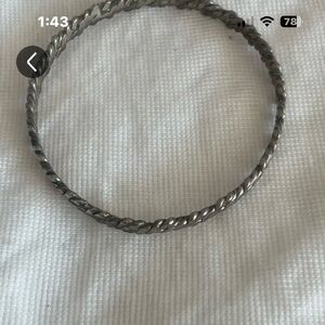 Elegant 925 Silver Bangle Bracelet